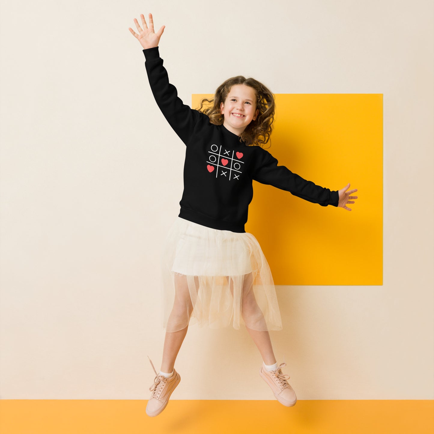 xo love | Youth Crew Neck Sweatshirt | Gildan 18000B