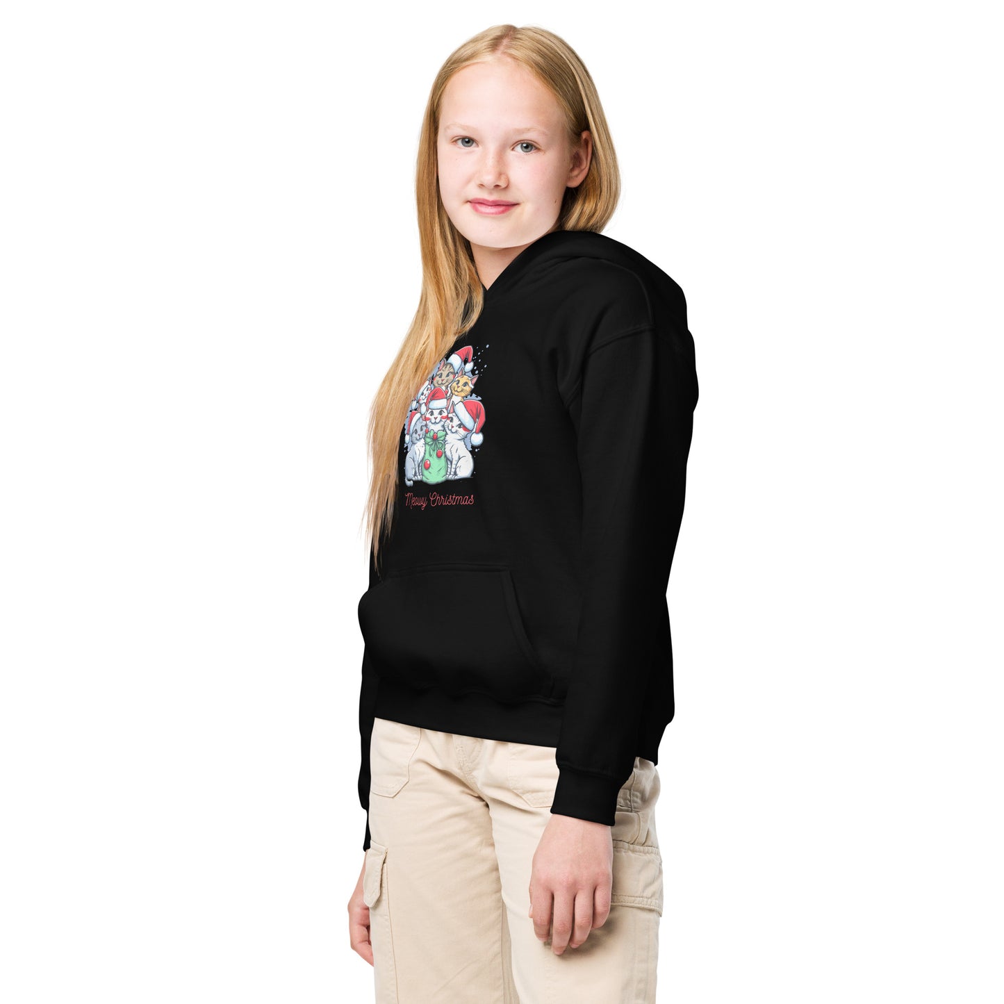 Youth heavy blend hoodie | merry christmas | moods print