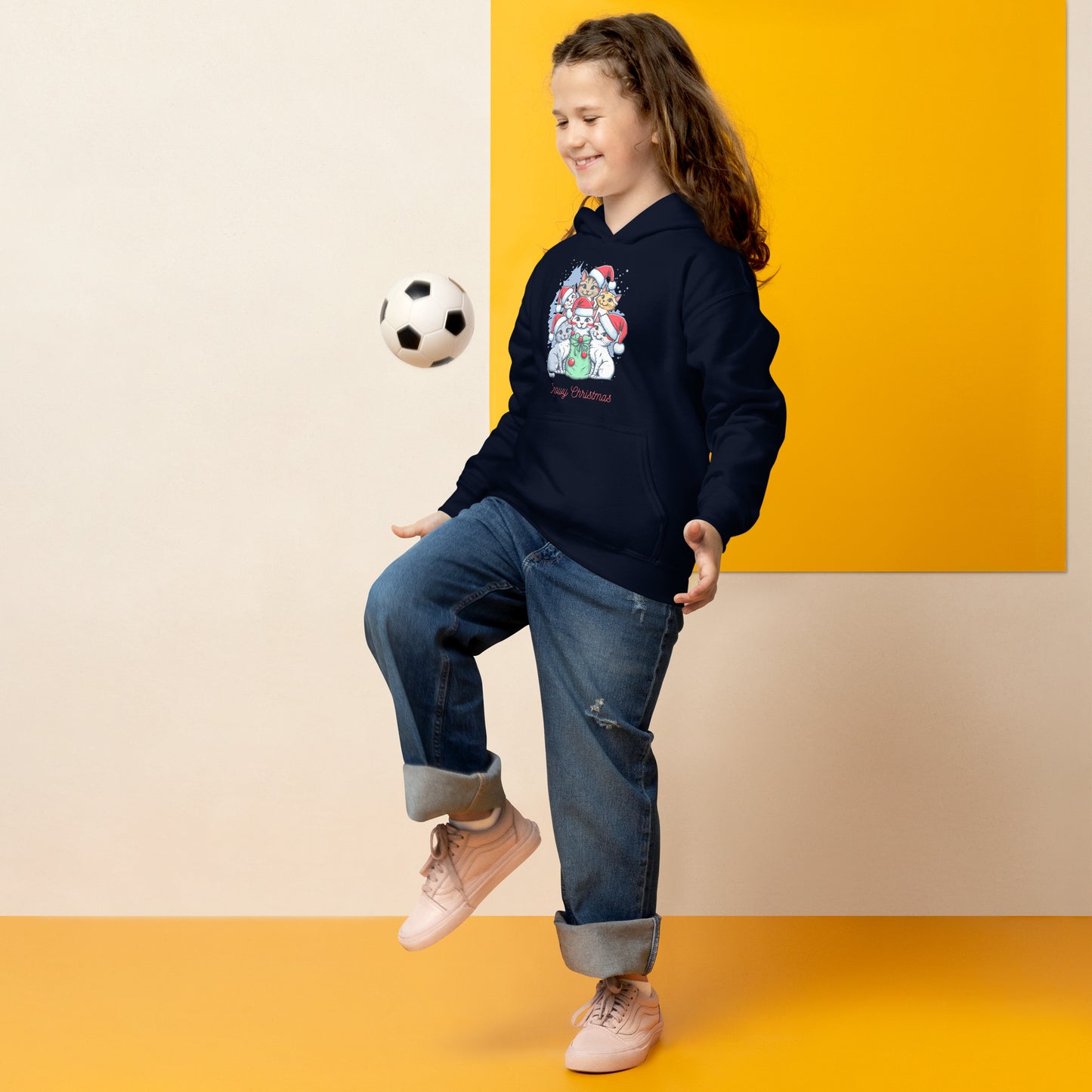 Youth heavy blend hoodie | merry christmas | moods print