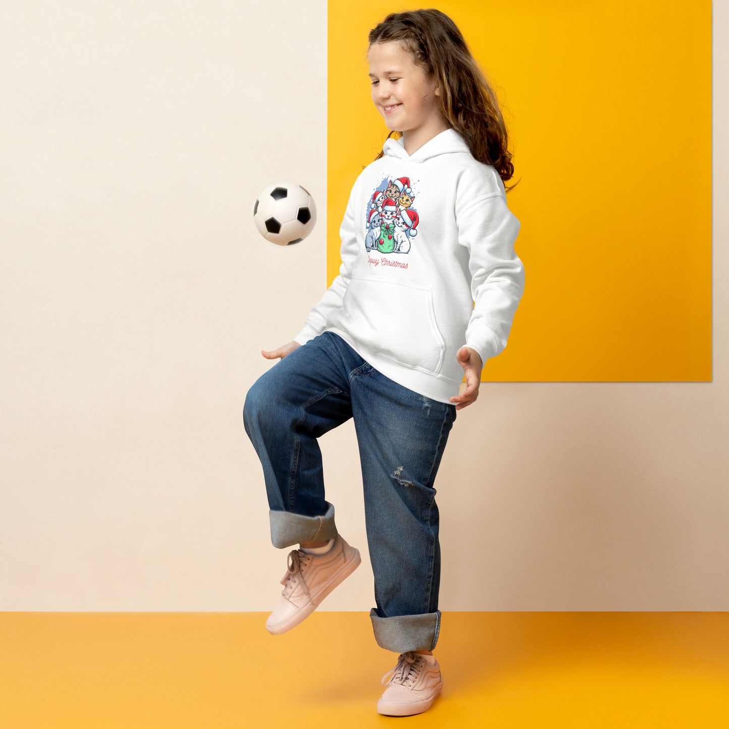 Youth heavy blend hoodie | merry christmas | moods print