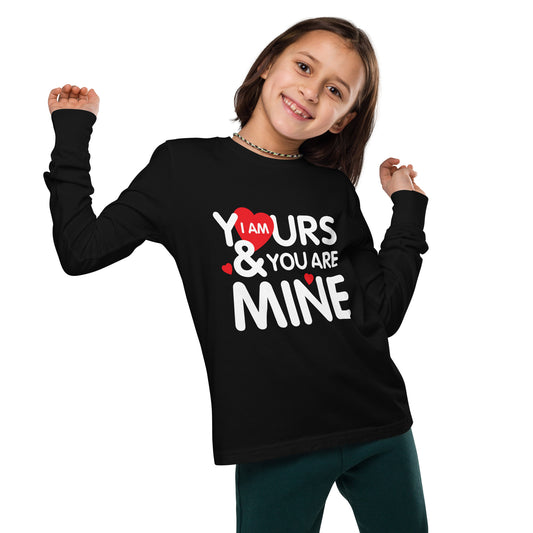 i am yours & you are mine | Youth Long Sleeve Tee | Bella + Canvas 3501Y