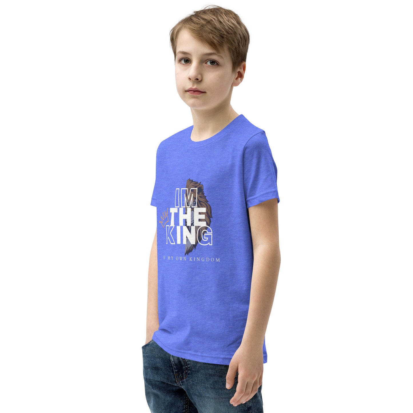 Youth Short Sleeve T-Shirt - im the king - print on demand