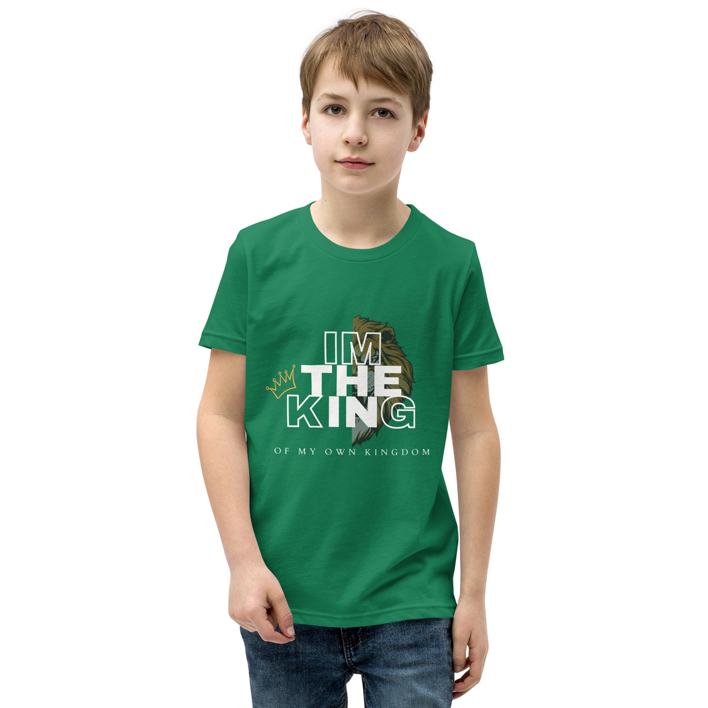 Youth Short Sleeve T-Shirt - im the king - print on demand