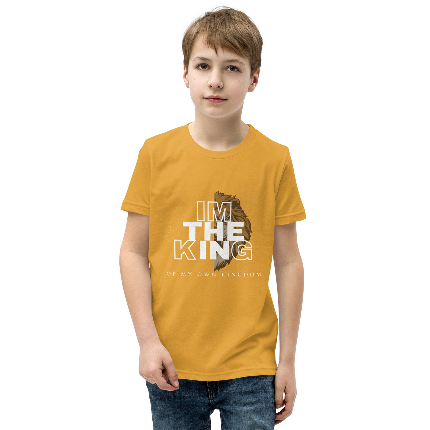 Youth Short Sleeve T-Shirt - im the king - print on demand